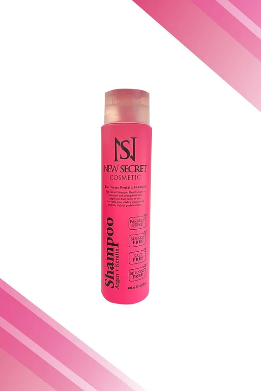 🧴 Argan–Keratin–Rice Water Shampoo – Argan Keratin Pirinç Suyu Şampuanı